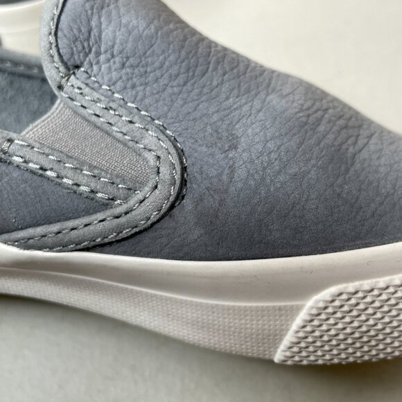 Sperry Gray Suede Slip-On Twin Gore Sneakers SIze 5 - Picture 8 of 16